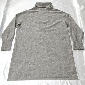 Gray Turtleneck Sweater Dress